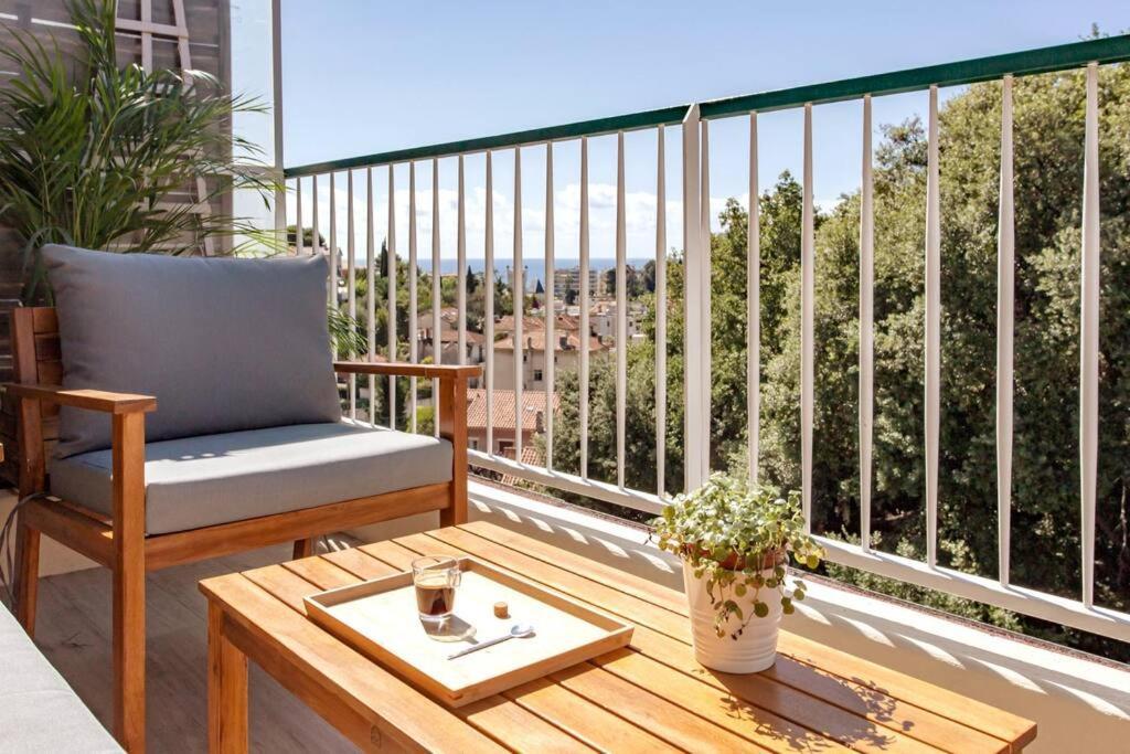 Apartment L36 Sea View Terrace 10min Walking To Sea/parking & Ac Nizza