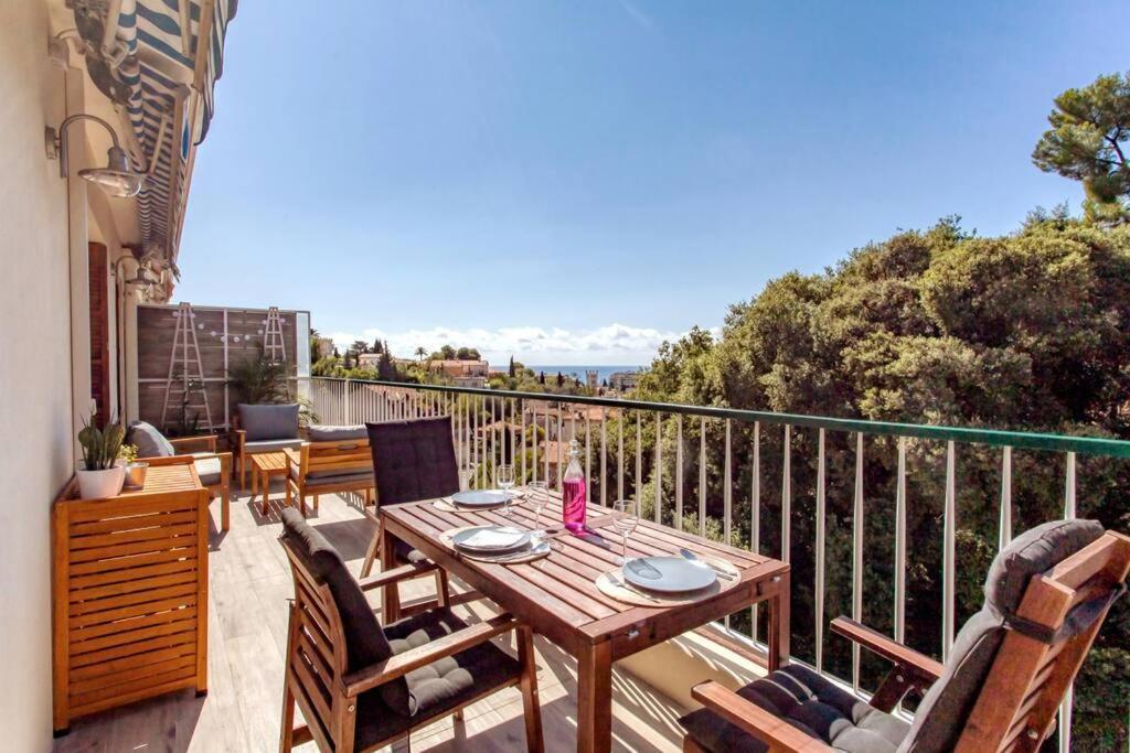 Apartment L36 Sea View Terrace 10min Walking To Sea/parking & Ac Nizza